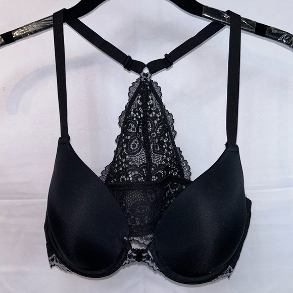 Maidenform Bra Lace Racerback Full Coverage Lightly Padded Underwire T-Shirt Bra - Picture 6 of 13